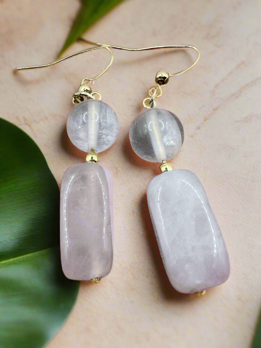 Rose Quartz Earrings