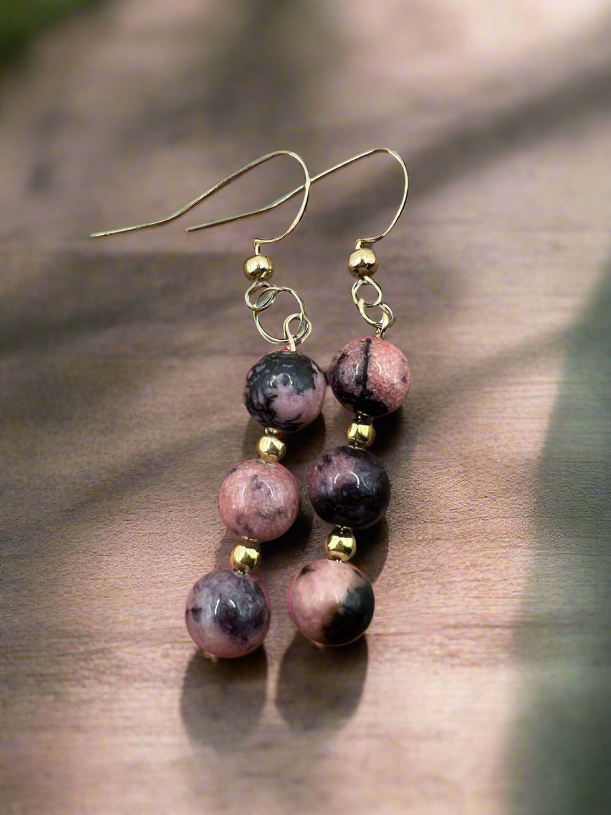 Rhodonite Earrings