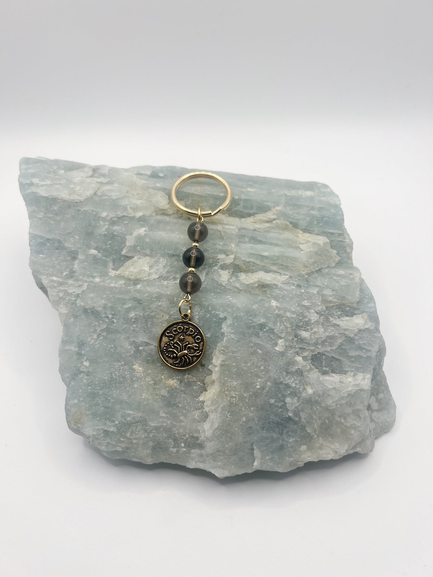 Gold Zodiac Keychain