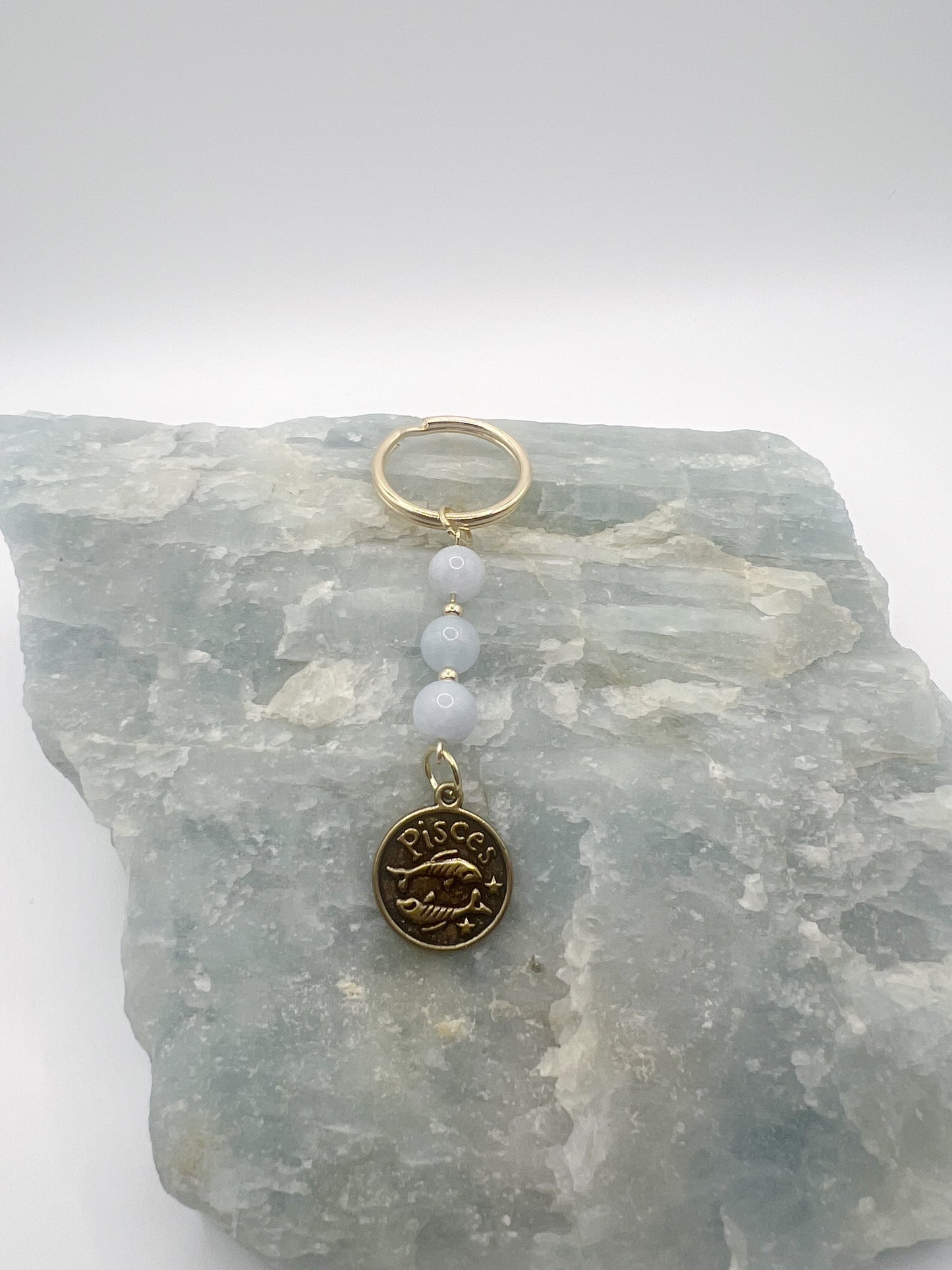 Gold Zodiac Keychain