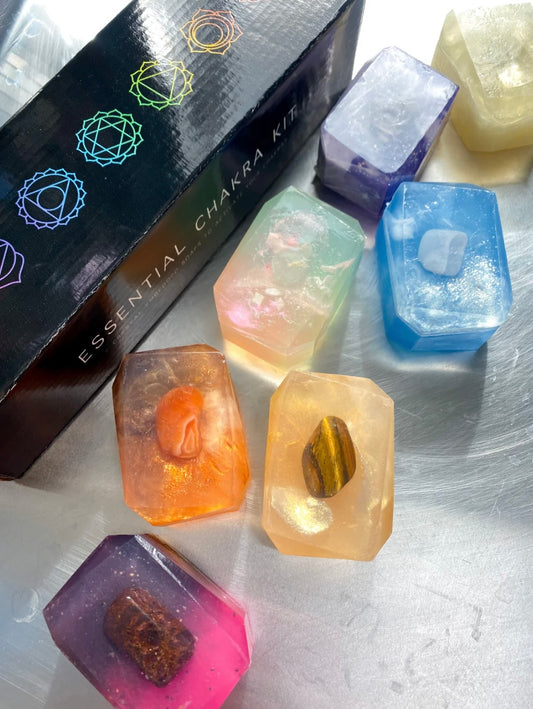 Crystal Bar Soap: Chakra Kit